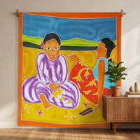 Pareos Hawaianos de una Pieza Pintados a Mano, 100% Viscosa/Poliéster de Alta Calidad, Personalizados, al por Mayor, Ecológicos, Resistentes al Viento