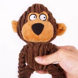 Funny Pet Dog <strong>Toys</strong> Cow/Bear/Monkey Animal Shape Plush Chewing Sound Molar Bite Chew <strong>Squeaky</strong> <strong>Toys</strong> - Product Image 5