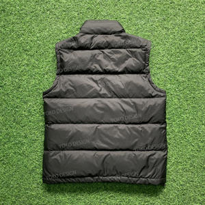Gilet matelassé en duvet d'oie pour homme grande taille, respirant, avec fermeture éclair, style <span class=keywords><strong>Canada</strong></span>, pour activités de plein air - Product Image 2