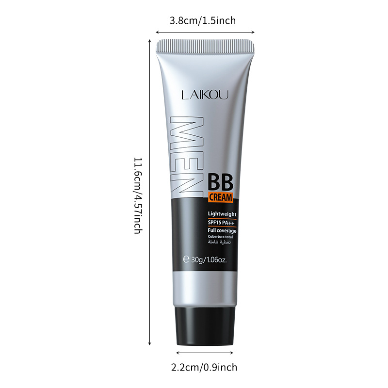 Men's 30g BB Cream Multi-Color Options Mineral Lightening & Whitening Effects for Face Skin Care Makeup