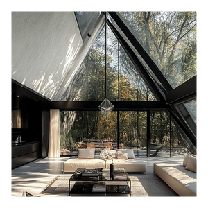 Kaca gaya kontemporer piramida langit surya bingkai penutup jendela atap lampu langit-langit listrik - Product Image 2