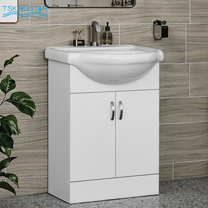 Mueble <span class=keywords><strong>de</strong></span> <span class=keywords><strong>Baño</strong></span> Moderno <span class=keywords><strong>con</strong></span> <span class=keywords><strong>Lavabo</strong></span> <span class=keywords><strong>de</strong></span> Cerámica y Gabinete <span class=keywords><strong>de</strong></span> PVC <span class=keywords><strong>de</strong></span> 18 mm - Product Image 1