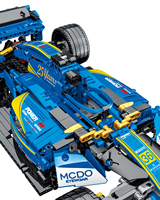 MORK 023007 bleu F1 C36 Technol modèle véhicule Kits de construction bloc voitures bloc bloc de construction jouets pour enfants