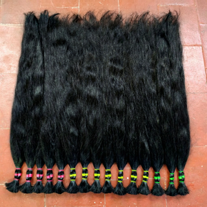 Extensions de cheveux humains indiens ondulés non traités de haute qualité, 32 pouces, mèches de cheveux naturels ondulés, sans perte ni nœuds. - Product Image 1