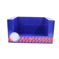 Direct Supply PDQ Recycleerbare Kartonnen Displaydoos met Sponsvoering en Matte Laminering voor Super Promotionele Snackstapel