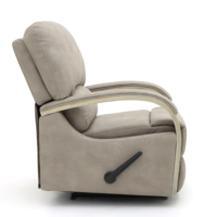 Fauteuil inclinable manuel en tissu moderne Geeksofa avec fonction de bascule pivotante et de massage extensible pour le mobilier de salon