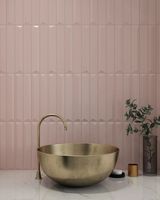 Bonne vente 50x300mm caractéristique céramique 3D unique carrelage de métro blanc pour décoration murale de salle de bain