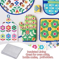 Doublure thermique isolante résistante à la chaleur de 45 x 18 pouces pour maniques, mitaines de four, protège-bols, travaux de couture DIY