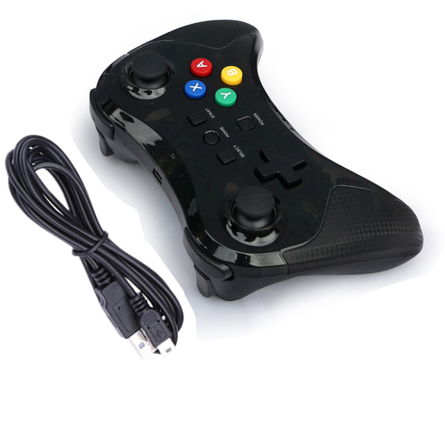Wireless for Joystick for Wii U Pro Game Controller Gamepad with Vibration Motor and Turbo Button-Private Model
