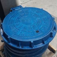 EN124 C250 D400 Carré En Fibre De Verre SMC Composite Gully Grille D'égout pour Système De Drainage D400 FRP Manhole Cover