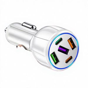30W Universal <b>Magnetic</b> Car Charger with QC3.0 & PD2.0 2 Type-C + 3 USB Ports for / Phones & Laptops - Product Image 6