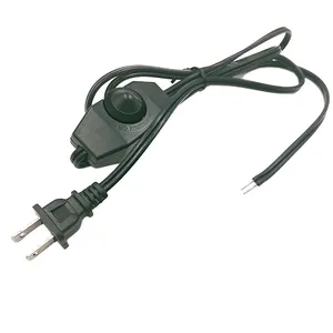 Black Inline Rotary Dimmer Switch Replacement Lamp Cord