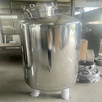2000L SS304 réservoir d'eau pur stérile/réservoir de stockage d'eau en acier inoxydable pour système RO
