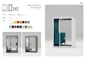 Cabina Acústica de Oficina con Muebles <span class=keywords><strong>para</strong></span> Reuniones Tranquilas y Privadas, Insonorizada <span class=keywords><strong>para</strong></span> Voces Humanas, Compartimento <span class=keywords><strong>para</strong></span> Teléfono - Product Image 4