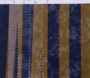 Kain Batik Katun 100% Jacquard Twill Herringbone Reversible Bergaris Celup Benang Biru Kuning <span class=keywords><strong>Bali</strong></span> Indonesia Grosir - Product Image 2