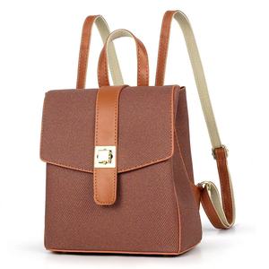 Women's <b>Large</b>-Capacity Fashion <b>Leather</b> <b>Backpack</b> College Style Waterproof PU with Zipper Closure Anti-Theft Feature for Travel - Product Image 2