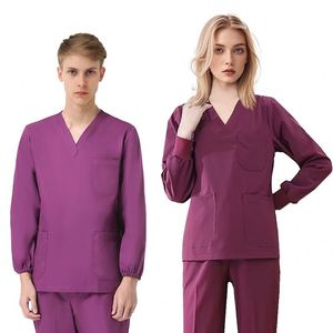 Múltiples bolsillos disponibles uniformes de trabajo de clínica uniforme médico de enfermería - Product Image 1