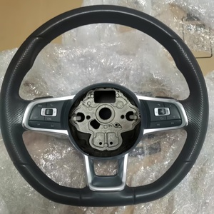 Volante in pelle per <span class=keywords><strong>Volkswagen</strong></span> volante <span class=keywords><strong>CC</strong></span> MAGOTAN Golf 6 Golf7 MK7 MK6 Lamando Passat GTl Tiguan - Product Image 1