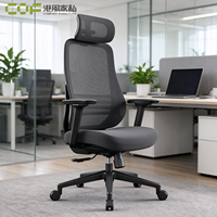 Chaise de bureau ergonomique moderne à dossier haut en maille réglable avec accoudoirs design - Vente en gros Chine pour atelier et salle à manger