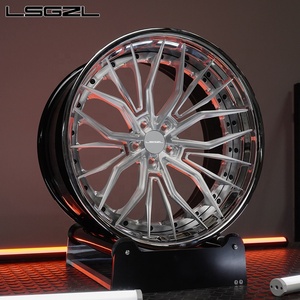 Spazzolatura trasparente 2 pezzi in alluminio forgiato ruote auto 18 20 21 22 24 26 pollici cerchi 5x114.3 5x112 5x130 ruota auto per RR bmw Audi - Product Image 4