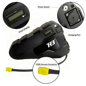 Pacco Batteria al Litio a Triangolo 36/48/52/72V 30Ah all'Ingrosso per Borsa da Mountain Bike Sospesa Batteria con Cella 21700 Impermeabile con Caricabatterie - Product Image 3