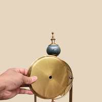 Jam Alarm Dashboard Retro Modern Mewah Vintage Digital dengan Tanggal untuk Meja Kantor Terbuat dari Logam Langsung dari Pabrik Cina