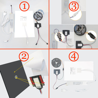 Commutateur de capteur de miroir tactile à gradation capacitive interrupteur de capteur de contrôle de lumière LED avec fonction de désembuage