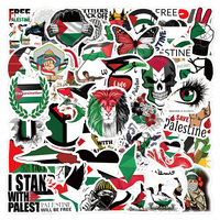 Autocollants Personnalisés Motif Palestine pour Voiture, Autocollants Drapeaux de la Palestine Étanche pour Décoration