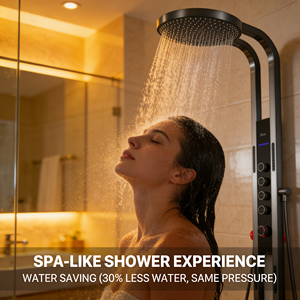 Panel de Ducha para Baño Grifo Termostático LED Inteligente Moderno Kit de Sistema de Mezclador de Lluvia Duchas de Baño - Product Image 4