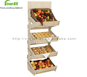 Présentoir sur pied personnalisable à 4 niveaux en bois écologique, idéal pour la présentation de peintures et de vernis, facile à assembler et démontable - Product Image 5