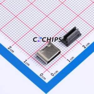 TYPEC-251Y-ARP6L68 USB Connector SMD Connector ( Connector Type: Type-C )( Gender: Female )( Mounting Type: Vertical Mount ) - Product Image 1