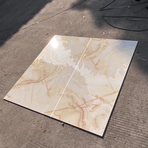 Baldosa de Porcelana de Alto Brillo con Vetas Doradas Crema Marfil de 600x1200 mm, Aspecto de Mármol de Lujo, Antideslizante, Resistente al Desgaste, 10 mm de Grosor, 5 Años de Garantía - Product Image 4