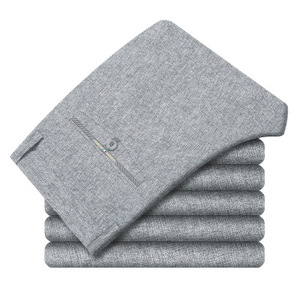 Pantaloni da Completo Slim <span class=keywords><strong>Fit</strong></span> per Uomo, Abbigliamento Formale da Ufficio - Product Image 2