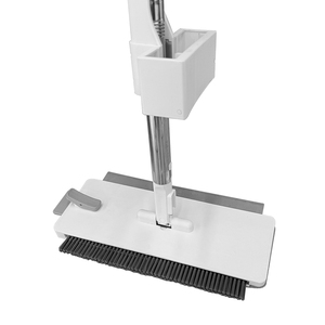 Serpillère plate en microfibre pour nettoyage humide et sec avec <span class=keywords><strong>seau</strong></span>, serpillère <span class=keywords><strong>à</strong></span> raclette pour sols, kit 6-en-1 avec plumeau - Product Image 5