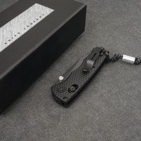 Couteau pliant BM290, lame M390 à pointe de lance, manche en fibre de verre et nylon, ouverture par bouton de pouce, couteau de poche industriel tactique DIY OEM