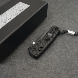 มีดพับ BM290 ใบมีด M390 ทรงปลายหอก ด้ามจับไนลอนไฟเบอร์แก้ว ปุ่มเปิดแบบหมุน  สำหรับพกพา ใช้งานอุตสาหกรรม ยุทธวิธี DIY OEM - Product Image 4