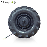 Sharpbeco 13 pouces 250W Kits de moteur de moyeu électrique sans balais couple élevé à basse vitesse pour houe de roue électrique de brouette