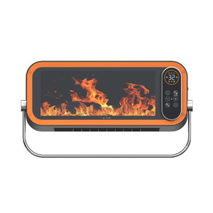 Electric Fireplace Heater 30 Sqm Heating Area With Flame Effect And Digital Display For Home Use - Product Image 2