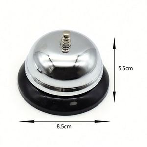 Campana de Servicio Metálica para Mesa de Recepción, Campana de Llamada para Hotel y Restaurante, en Oferta - Product Image 2