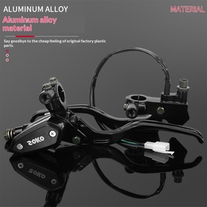 Ensemble de leviers de frein hydraulique pour moto en alliage d'aluminium avec réservoir d'huile transparent - Product Image 3