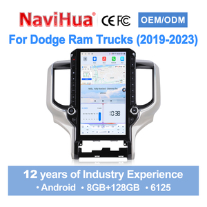 Radio multimedia Android para coche NaviHua con pantalla táctil de 14.5 pulgadas, nueva versión mejorada, para Dodge RAM Truck 2019-2023, con Carplay y monitor. - Product Image 2