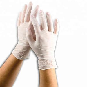 قفازات آي-جلوف للغسيل مقاومة للماء، قفازات بيضاء للفحص، قفازات مطاطية للتنظيف في المطبخ، قفازات لاتكس يمكن التخلص منها - Product Image 1