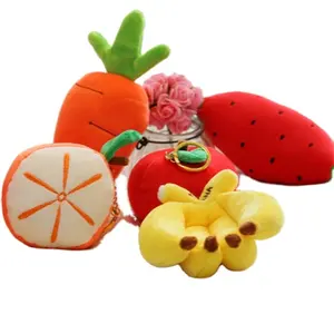 10cm פירות, מיני keychain בפלאש, יפה תות בפלאש צעצוע