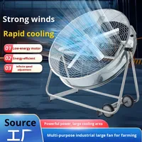 Ventilador de ventilación móvil de escape eléctrico industrial de 24 "30" 36 "pulgadas, ventilador de tambor de barril de Motor de circulador de aire portátil