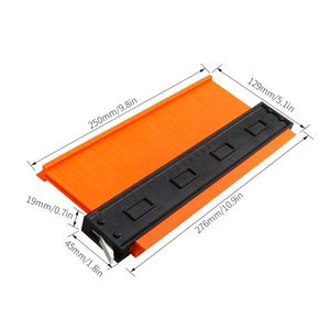 10 ''Orange Widen pour <span class=keywords><strong>Saker</strong></span> Contour Gauge Profil Outil Plastique Contour Duplicateur Jauge - Product Image 4