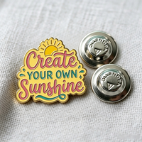 Pin de Solapa Magnético de Esmalte Suave Personalizado por el Fabricante, Insignia de Aniversario con Logotipo, Nombre o Letra Personalizada, Pin de Broche Magnético de Epoxi