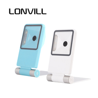 Lecteur de codes-barres pliable de bureau LONVILL RS-232 USB HID POS Mobile 1D 2D pour la lecture de codes QR pour les caisses des cafés