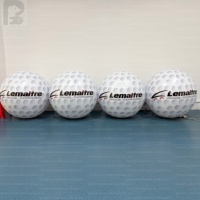 Balle de golf géante gonflable LED personnalisée, modèle publicitaire sphérique pour événements de golf, salons professionnels, promotion de marque, tournois