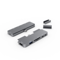 7 in 1 USB Type-C HUB ke HDMI USB3.0 USB-C PD TF Memory Card Multiport Card Reader Adapter untuk iPad Pro
