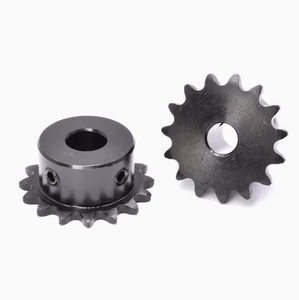 Yimihelong Pignon à 2 points 04C 10/11/12/13/14/15/16/17 Engrenage industriel en acier au carbone S45C Noir standard - Product Image 1